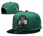 Celtics Team Logo New Era Green Black 2021 NBA Draft Adjustable Hat YD,baseball caps,new era cap wholesale,wholesale hats